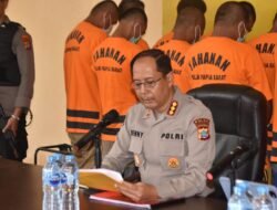Polda Papua Barat Gelar Konferensi Pers Pengungkapan Tambang Ilegal