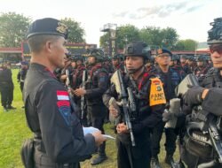 Satbrimob Polda Papua Laksanakan Apel Kesiapan PAM PSU Pilgub Papua