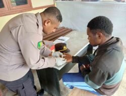 Melayani dengan sepenuh hati Subsatgas Keladi Sagu hadir di Distrik Kenyam, Kab.Nduga Papua Pegunungan