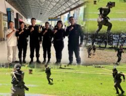 Dansat Brimob Polda Papua Lepas Tiga Srikandi Berlaga di Ajang Nasional