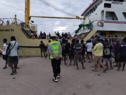 Sinergi Polsek KPL Merauke Jaga Keamanan Aktivitas Maritim