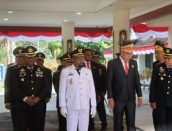 Kapolres Jayapura Hadiri Upacara Peringatan HUT RI ke-80 di Kabupaten Jayapura