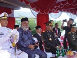 Polda Papua Barat Hadiri Upacara Penurunan Bendera Merah Putih dan Syukuran HUT ke-80 Kemerdekaan RI