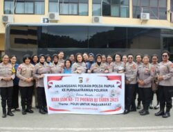 Peringati HUT Polwan ke-77, Polwan Polda Papua Anjangsana ke Purnawirawan