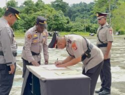 Kapolres Mamberamo Raya Pimpin Sertijab Kapolsek Mamberamo Tengah dan Kasat Sabhara