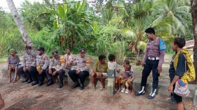 Ciptakan Rasa Aman di Wilayah Perbatasan, Polsek Waris Gencarkan Patroli dan Sambang