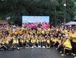 Polda Papua Gelar Semarak HUT ke-77 Polwan RI dan HKGB ke-73 Tahun 2025 di Area Car Free Day