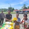 Ringankan beban warga, Polsek Sarmi Kota Polda Papua Gelar Gerakan Pangan Murah