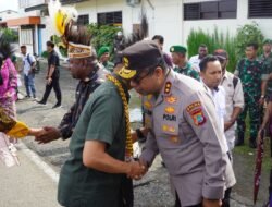 Kapolda Papua Barat Hadiri Penyambutan Pangdam XVIII/Kasuari