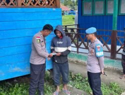 Program satgas keladi sagu orc 2025 polres peg. bintang hadir memberikan pelayanan kesehatan berupa pemeriksaan tensi bagi masyarakat