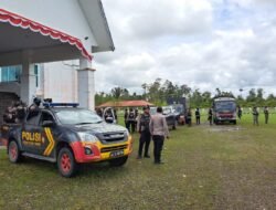 Patroli Gabungan Polres Yahukimo dan Brimob Yon A BKO Polda Papua Jaga Stabilitas Kamtibmas di Kota Dekai