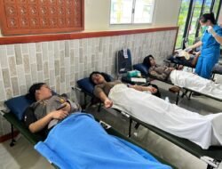 Polres Mimika Ikuti Donor Darah Dalam Rangka HUT TNI Ke – 80