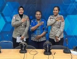 Polantas Menyapa Melalui Patroli Udara Bersama RRI PRO 1 Kota Jayapura