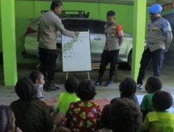 Sentuhan Edukasi Subsatgas Si-Ipar, Anak-anak di Distrik Elelim Belajar Menghitung dengan Ceria