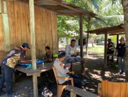 Respon Cepat Polsek Pantai Timur Atas Laporan Warga Kampung Arare, Kamtibmas Tetap Kondusif