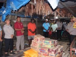 Polres Asmat Berikan Dukungan Moral dan Tali Asih kepada Keluarga Korban