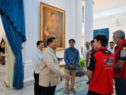 Presiden Prabowo Terima Kunjungan Juara Dunia MotoGP Marc Marquez dan Dua Pembalap Muda Indonesia