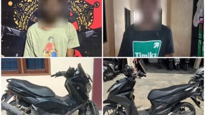 Ops Sikat Cartenz II-2025, Polresta Jayapura Kota Berhasil Tangkap 2 Pelaku Curanmor di Abepura dan RS Dian Harapan