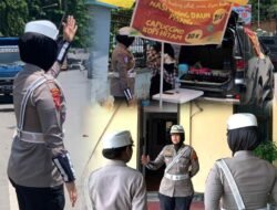 Polwan Ditlantas Polda Papua Gelar Patroli Humanis “Pinang Biru” dalam Program Polantas Menyapa
