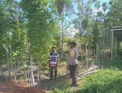 Wujud Kedekatan Dengan Masyarakat, Bhabinkamtibmas Polres Biak Aktif Sambangi Masyarakat