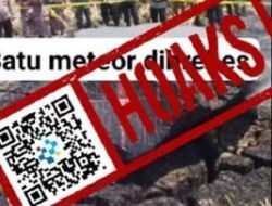 [HOAKS] Meteor Jatuh di Persawahan Kabupaten Brebes