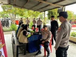 Polres Jayawijaya Gelar Donor Darah Serentak Dalam Rangka Hut Humas Polri Ke-74
