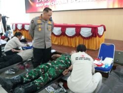 Polda Papua Gelar Donor Darah Peringati HUT Humas Polri ke-74