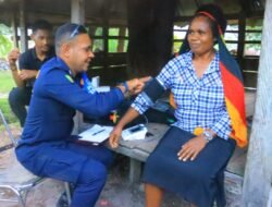 Subsatgas Keladi Sagu Operasi Rasaka Cartenz 2025 Gelar Pelayanan Kesehatan Gratis di Yalimo