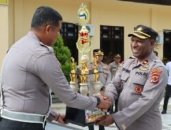 Gemilang di Hari Sumpah Pemuda, Tim Voli Polres Sarmi Raih Juara Umum