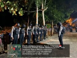 Patroli Tombak 5.0 Ditsamapta Polda Papua Tingkatkan Keamanan di Wilayah Jayapura Selatan