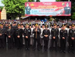 Ka SPN Polda Papua Pimpin Upacara Peringatan Hari Pahlawan Nasional ke-80 Tahun 2025 di SPN Polda Papua