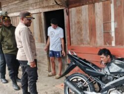 Polres Tolikara Gelar Patroli Dialogis di Kota Karubaga Guna Jaga Kamtibmas Tetap Kondusif