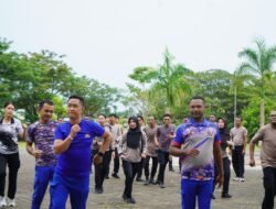 Polda Papua Barat Gelar Olahraga Bersama Dalam Rangka HUT Polairud Ke-75