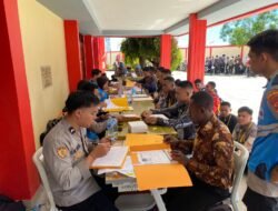 Hari Kedua Rikmin Awal, 286 Casis Ikuti Pemeriksaan Administrasi Bintara Brimob Polda Papua