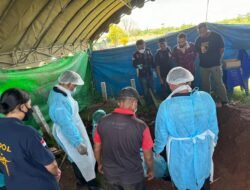 Perkembangan Kasus Pembunuhan di Jalan Ternate Gang Evadekai, Polres Merauke Bersama Tim Bidlapfor Polda Papua Laksanakan Ekshumasi di TPU Semangga 3