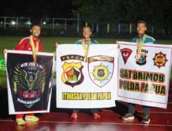 Tiga Personel Polda Papua Ukir Prestasi di Kejurda Atletik Papua Barat Open 2025