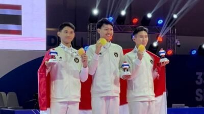 Atlet Taekwondo Indonesia, Letda Inf Alfi Sumbang Emas Perdana untuk Indonesia di SEA Games 2025 Thailand