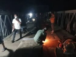 Pembangunan Jembatan Bailey Teupin Reudeup Penghubung Bireuen–Aceh Utara Capai 99 Persen