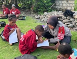 Subsatgas Si-Ipar Polres Jayapura Hadirkan Kegiatan Belajar untuk Warga Kompleks Hebron Doyo Baru