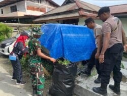 Sinergitas TNI-Polri Gelar Karya Bakti Pembersihan Pasar Hamadi dalam Rangka Hari Juang TNI AD ke-80