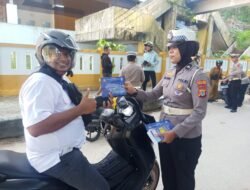 Jelang Nataru, Satlantas Polres Fakfak Tertibkan Knalpot Brong Demi Kenyamanan Bersama