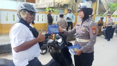 Jelang Nataru, Satlantas Polres Fakfak Tertibkan Knalpot Brong Demi Kenyamanan Bersama
