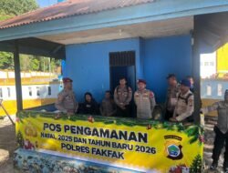Operasi Lilin Mansinam 2025 Resmi Dimulai, Polres Fakfak Dirikan Pos Pam dan Pos Yan untuk Jamin Keamanan Nataru