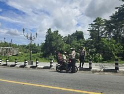 Sat Lantas Polres Keerom Gelar Patroli Jalan Raya, Ajak Masyarakat Tertib Berlalu Lintas