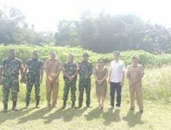 Pastikan Survey Lahan Berjalan Aman, Danramil 05 Kauditan Kawal Pengukuran Lokasi KDKMP