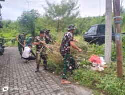 Cegah Penyebaran Penyakit, Koramil 01/Bitung dan Warga Pateten Satu Lakukan Karya Bakti