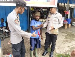 Jaga Kamtibmas, Polres Mamberamo Tengah Patroli Pasar Sentral Kobakma
