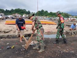 Koramil Jajaran Kodim 1310/Bitung Gelar Gerakan Indonesia Asri, Wujud Nyata Kepedulian Lingkungan dan Kemanunggalan TNI-Rakyat