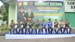 Dandim 1310/Bitung bersama Forkopimda Kota Bitung Sambut Kunjungan Kerja dan Safari Ramadhan Pangdam XIII/Merdeka di Kodim 1310/Bitung