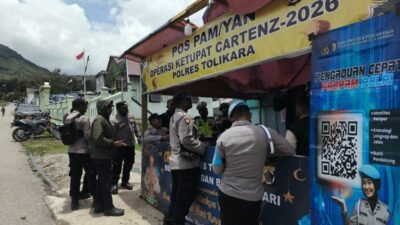 Polres Tolikara Intensifkan Patroli dan Layanan Pos PAM/YAN, Jaga Kondusivitas Kota Karubaga Selama Operasi Ketupat Cartenz 2026